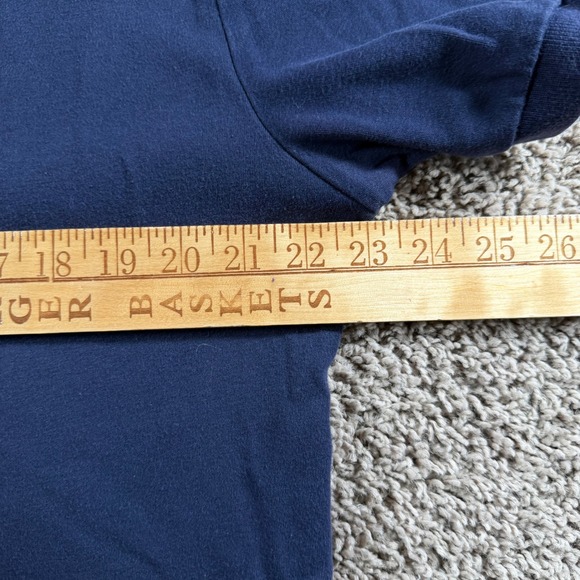 Polo Ralph Lauren Mens Navy Blue Short Sleeve Cotton Shirt Medium preppy golf - Picture 7 of 9